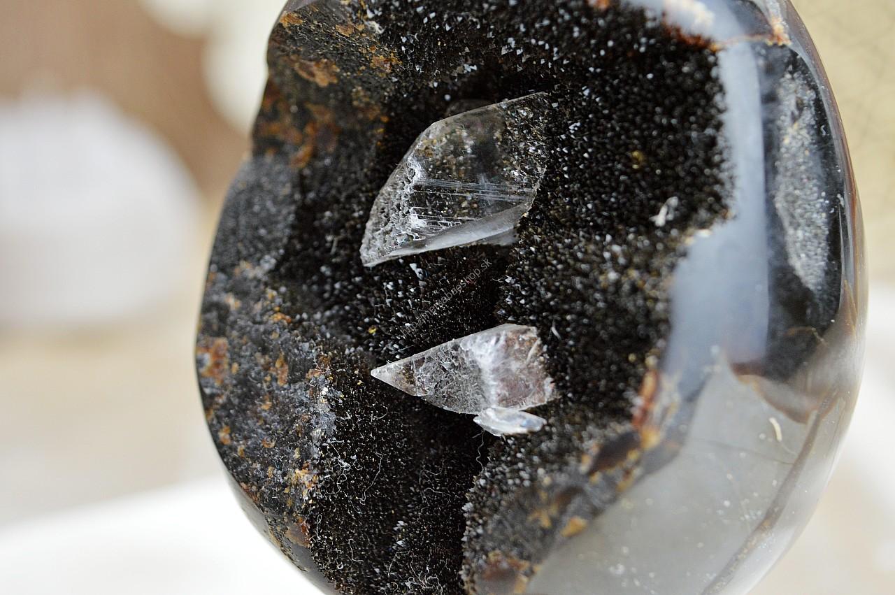 Geóda dračie vajce SEPTÁRIA #9 Odvaha, Sebaistota, Hojnosť, Ochrana, Premena, Uzemnenie, Solar plexus