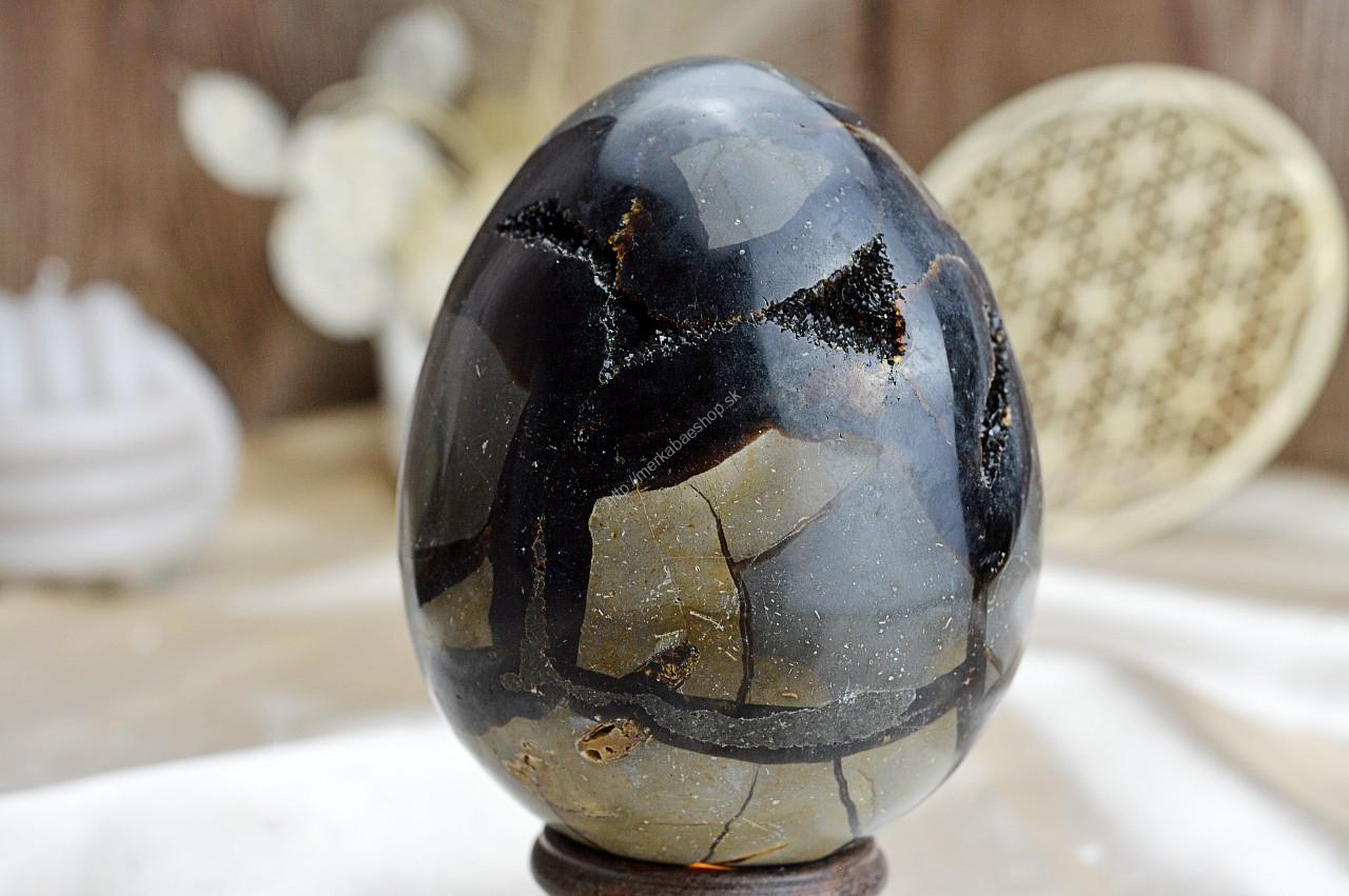 Geóda dračie vajce SEPTÁRIA #9 Odvaha, Sebaistota, Hojnosť, Ochrana, Premena, Uzemnenie, Solar plexus – Obrázok 3