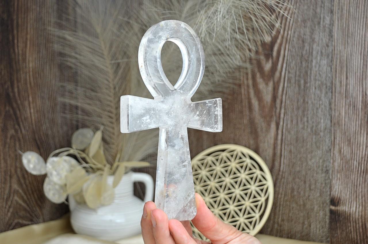 ANKH z KRIŠTÁĽU 17cm