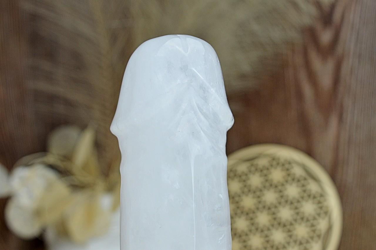 Yoni masážny falus z KRIŠTÁĽU 17cm – Obrázok 4