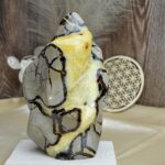 Plameň SEPTÁRIA #1-Odvaha, Sebaistota, Hojnosť, Ochrana, Premena, Uzemnenie, Solar plexus 21 cm - 2,72kg