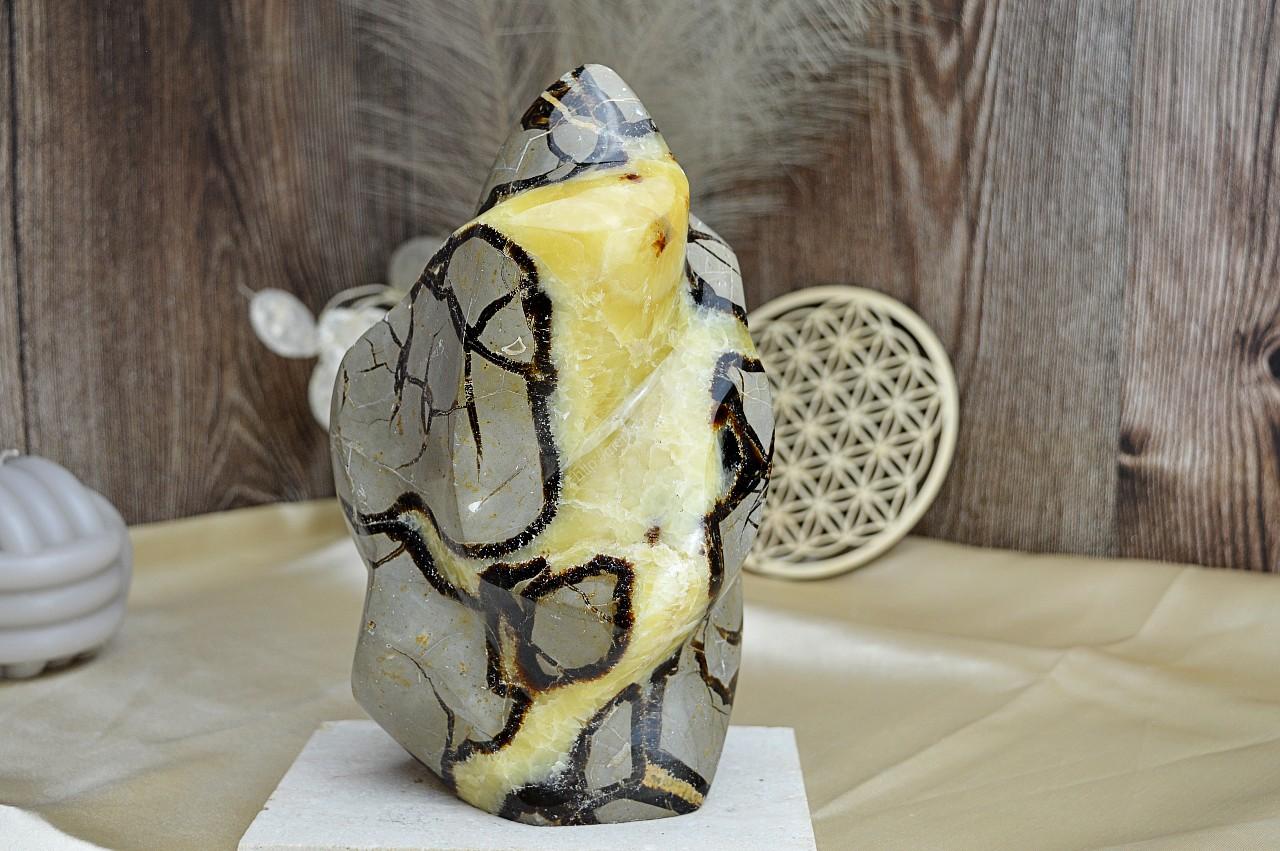 Plameň SEPTÁRIA #1-Odvaha, Sebaistota, Hojnosť, Ochrana, Premena, Uzemnenie, Solar plexus 21 cm - 2,72kg