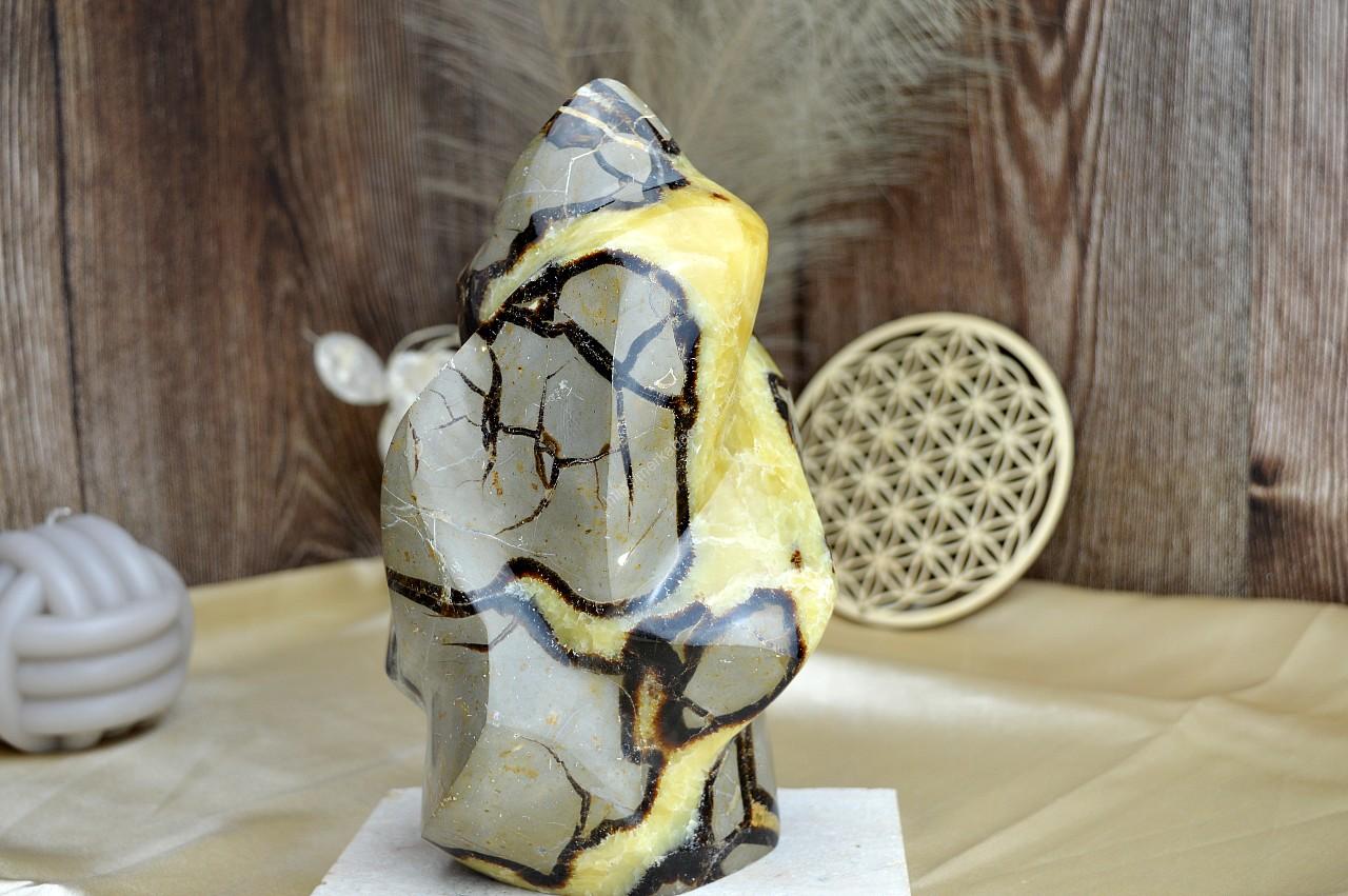 Plameň SEPTÁRIA #1-Odvaha, Sebaistota, Hojnosť, Ochrana, Premena, Uzemnenie, Solar plexus 21 cm - 2,72kg – Obrázok 5