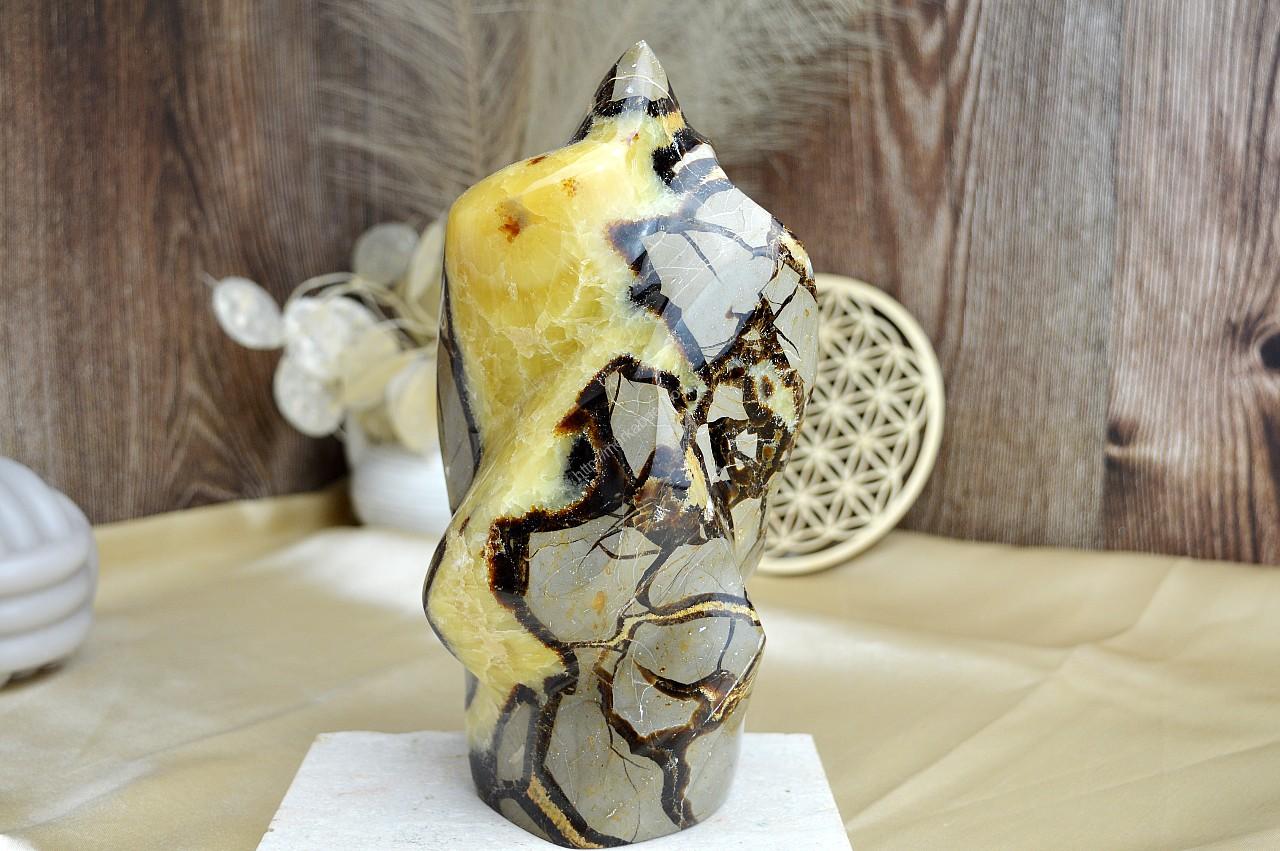 Plameň SEPTÁRIA #1-Odvaha, Sebaistota, Hojnosť, Ochrana, Premena, Uzemnenie, Solar plexus 21 cm - 2,72kg – Obrázok 4