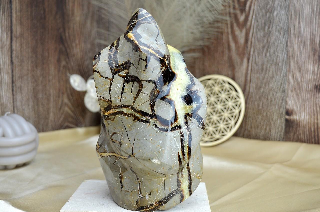 Plameň SEPTÁRIA #1-Odvaha, Sebaistota, Hojnosť, Ochrana, Premena, Uzemnenie, Solar plexus 21 cm - 2,72kg – Obrázok 3