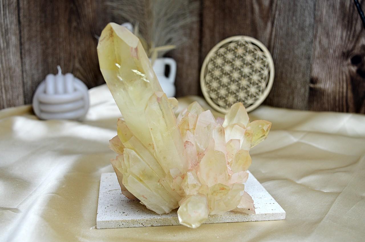 Drúza z pravého CITRÍNU CHANELING #1- Hojnosť, Radosť, Šťastie, Zdravé trávenie, Znižuje Strach a Obavy 1,333kg – Obrázok 2