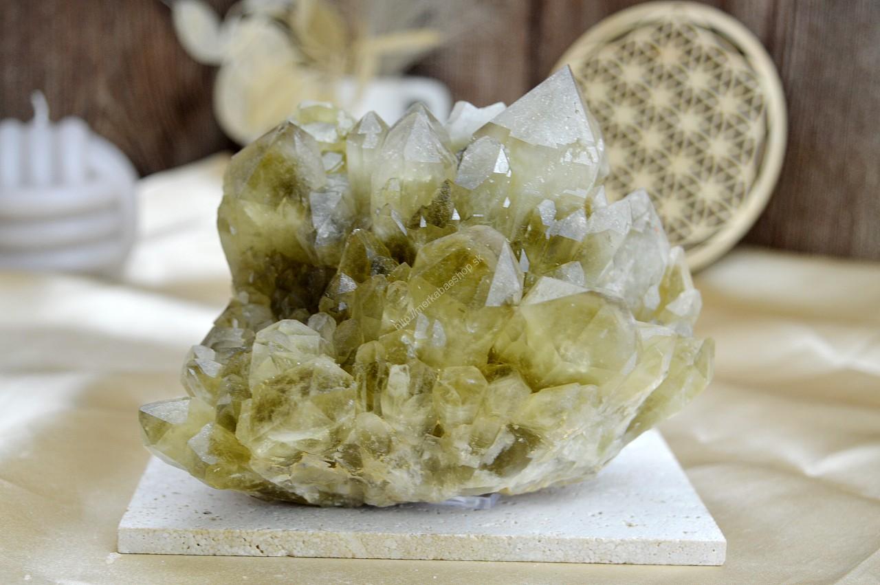 Drúza z pravého CITRÍNU CHANELING #2- Hojnosť, Radosť, Šťastie, Zdravé trávenie, Znižuje Strach a Obavy 1,63kg