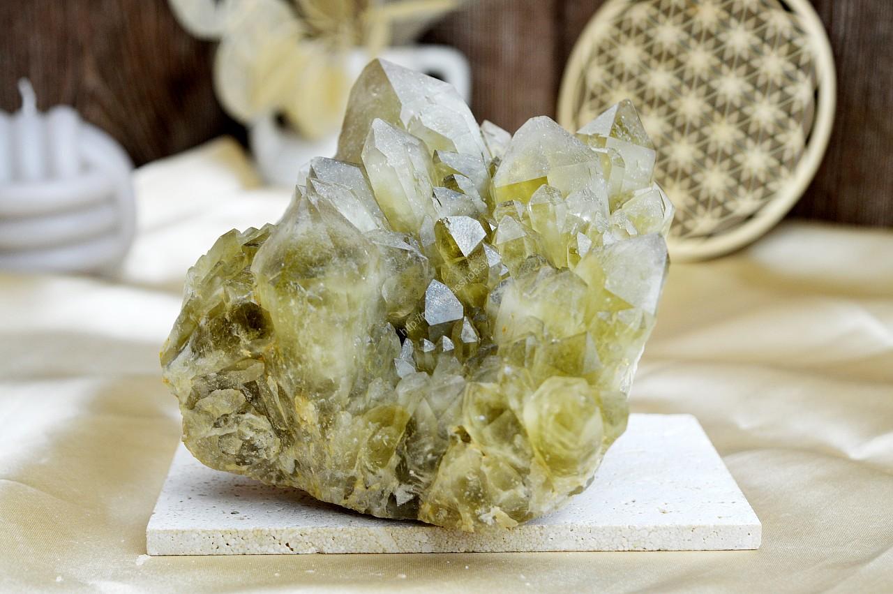 Drúza z pravého CITRÍNU CHANELING #2- Hojnosť, Radosť, Šťastie, Zdravé trávenie, Znižuje Strach a Obavy 1,63kg