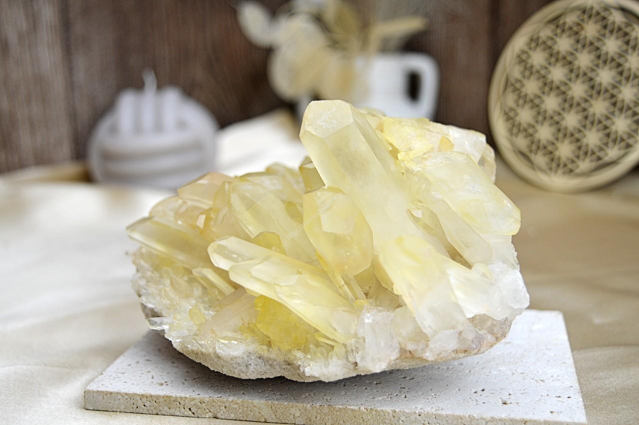 Drúza z pravého CITRÍNU CHANELING #3- Hojnosť, Radosť, Šťastie, Zdravé trávenie, Znižuje Strach a Obavy 1,06kg – Obrázok 2