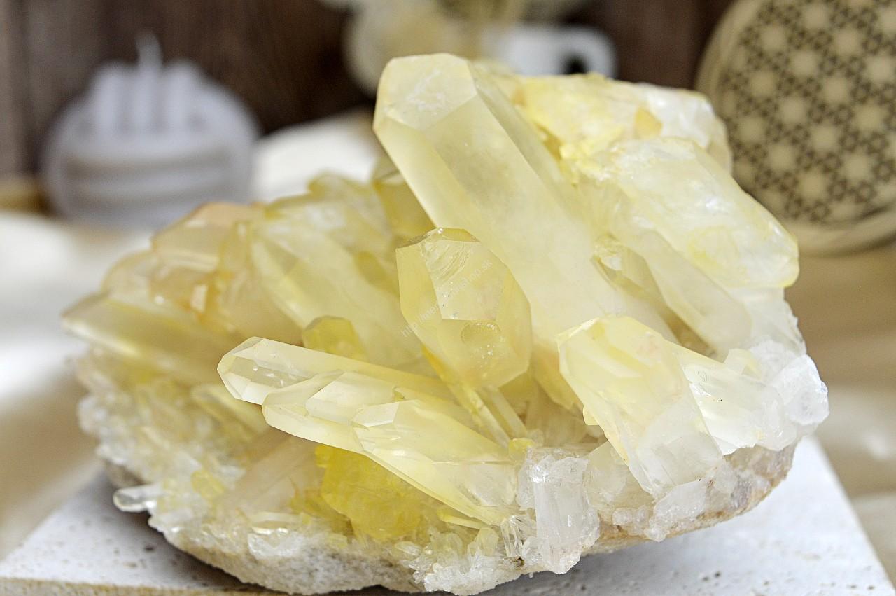 Drúza z pravého CITRÍNU CHANELING #3- Hojnosť, Radosť, Šťastie, Zdravé trávenie, Znižuje Strach a Obavy 1,06kg