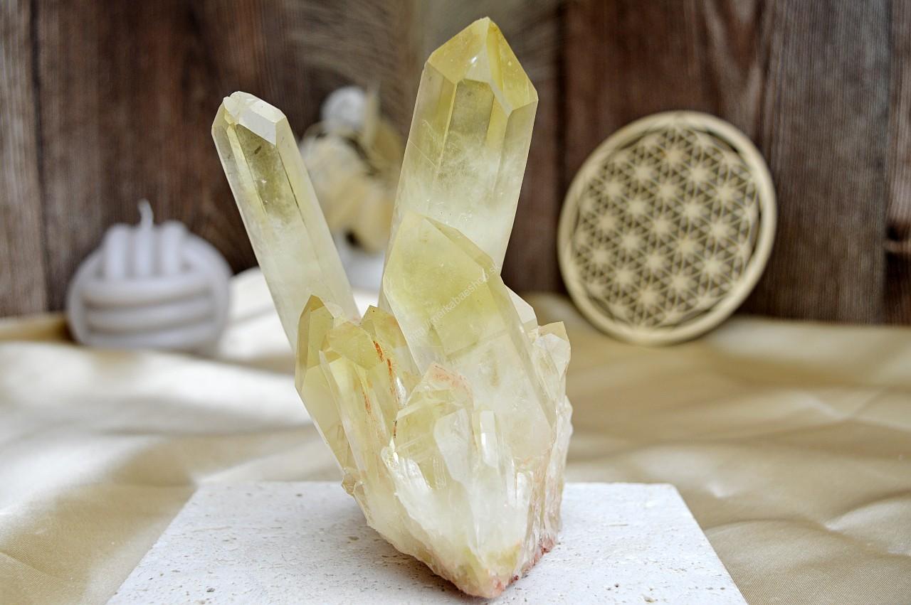 Drúza z pravého CITRÍNU CHANELING #4- Hojnosť, Radosť, Šťastie, Zdravé trávenie, Znižuje Strach a Obavy