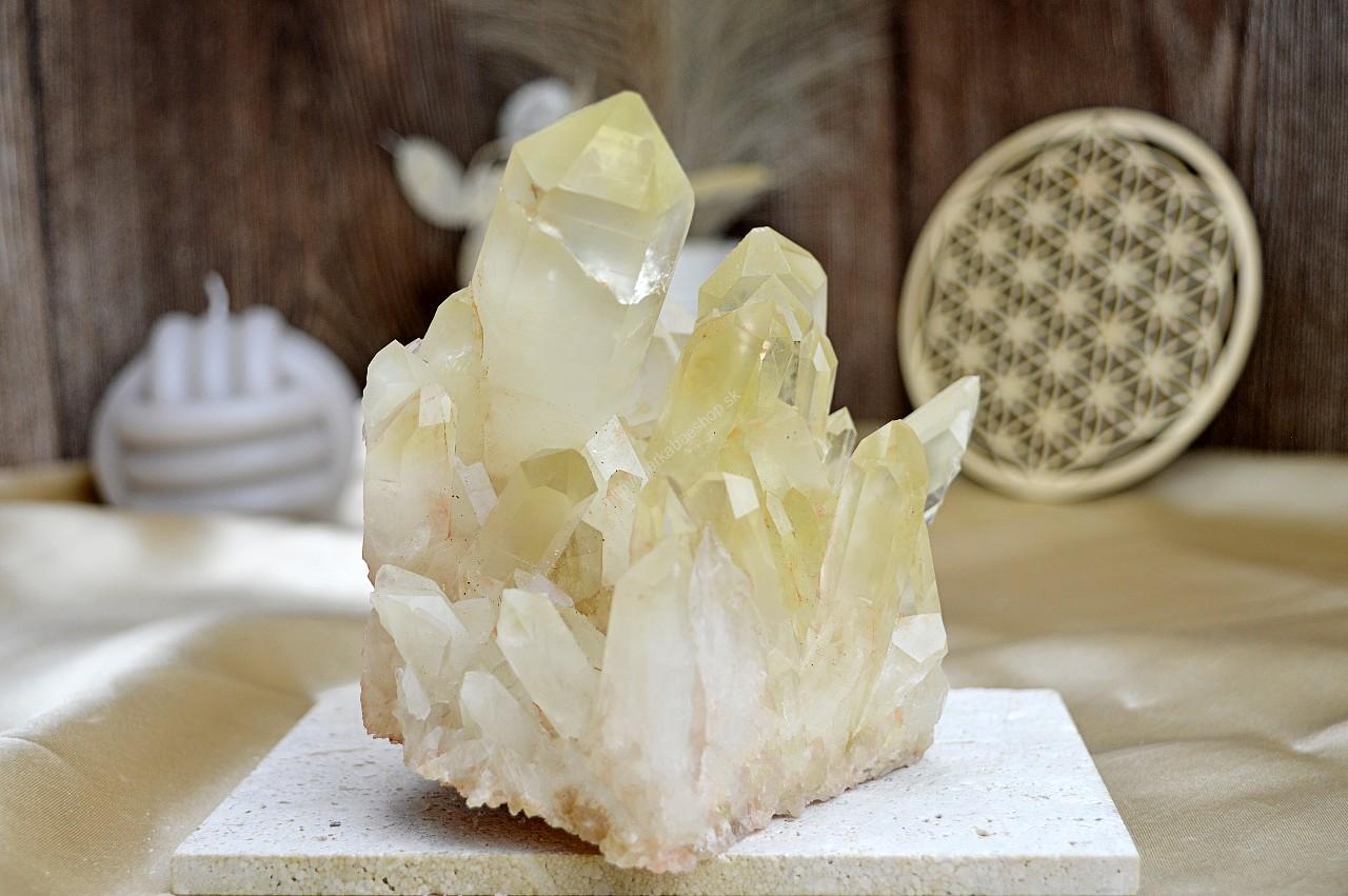 Drúza z pravého CITRÍNU CHANELING #5- Hojnosť, Radosť, Šťastie, Zdravé trávenie, Znižuje Strach a Obavy – Obrázok 4