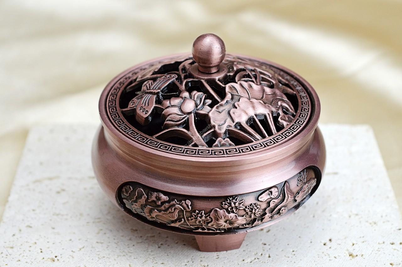 Kadidelnica mosadzná Gravírovaná medená – Obrázok 2