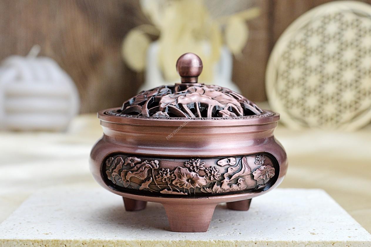 Kadidelnica mosadzná Gravírovaná medená