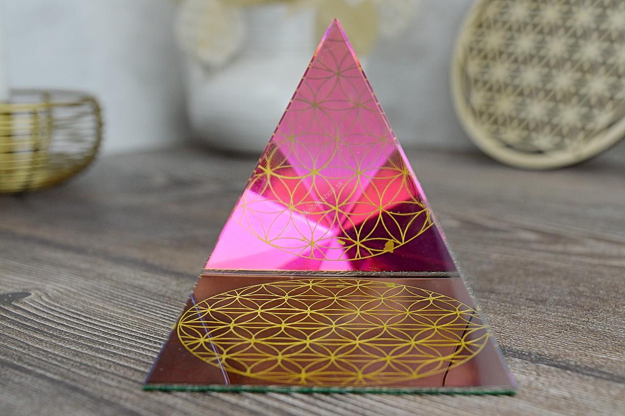 Pyramída KVET ŽIVOTA 8x8cm
