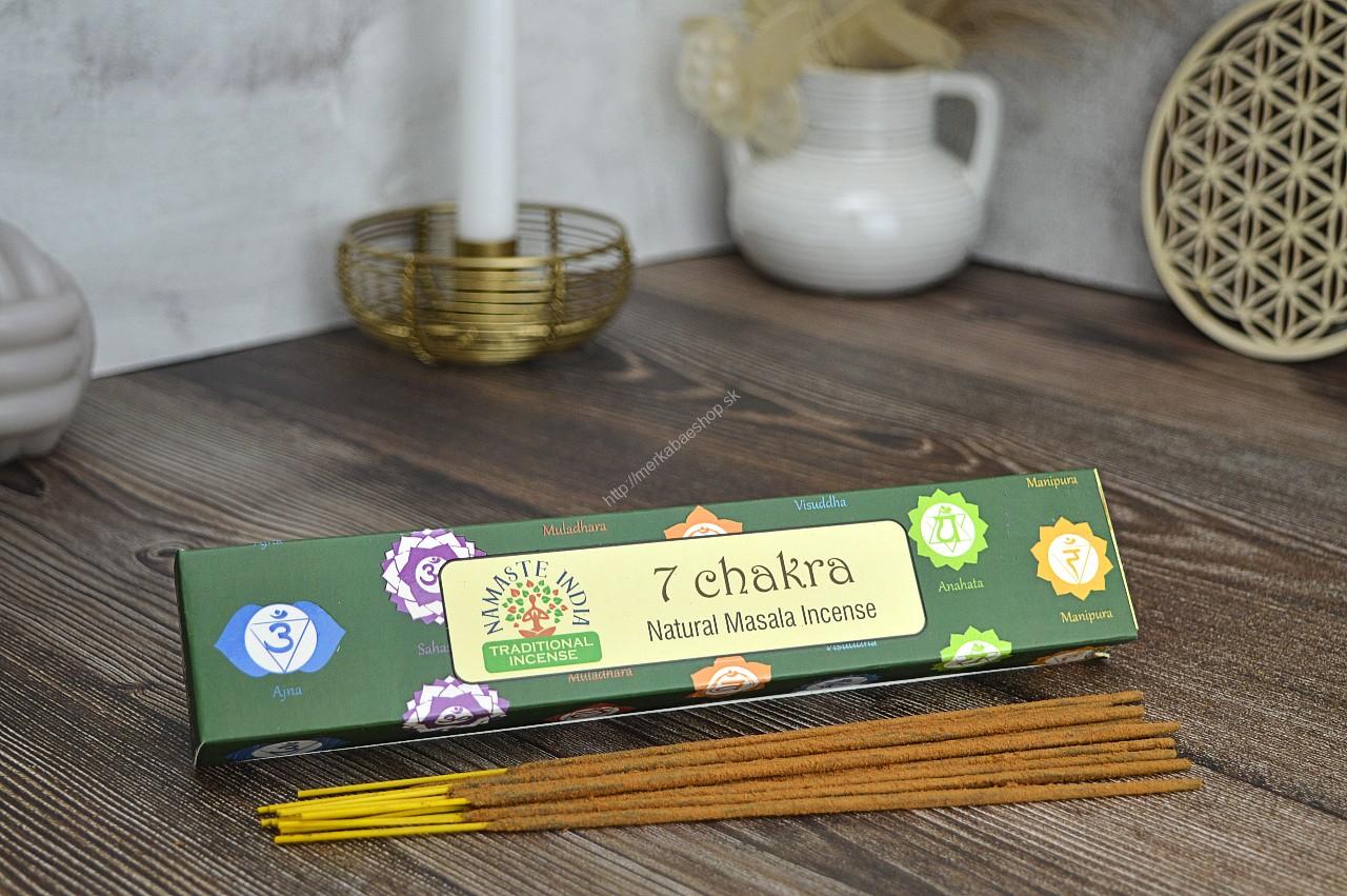 Vonné tyčinky - NAMASTE INDIA - 7 ČAKIER Masala