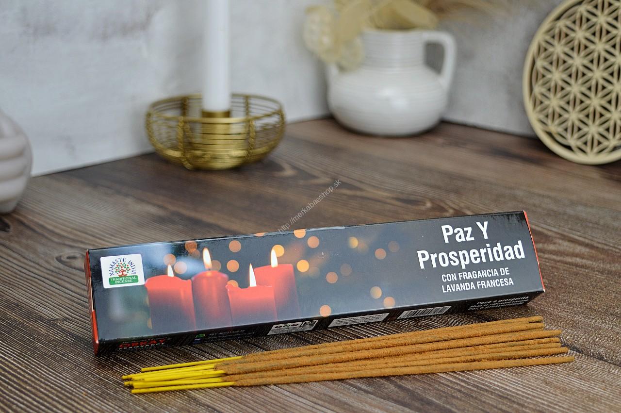Vonné tyčinky - NAMASTE INDIA Peace and Prosperity /Mier a Prosperita