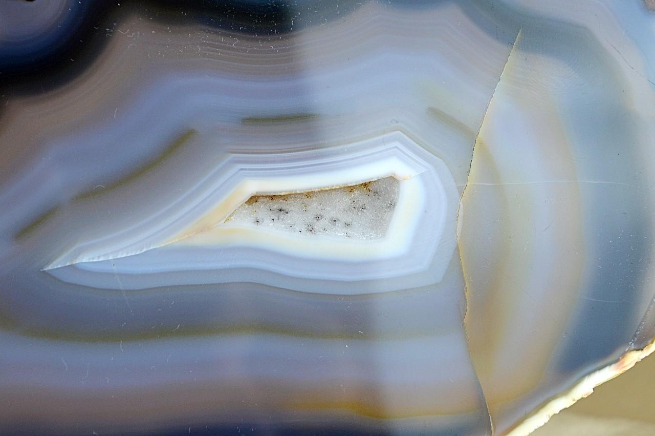 ACHÁT ŠEDÝ plát Duchovného rastu a emocionálnej úľavy #1 - 21 cm