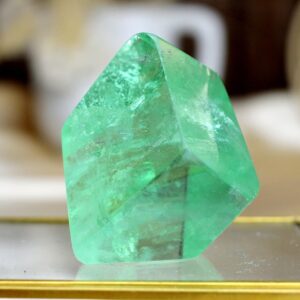 Diamant z FLUORITU ZELENÉHO #4 - Sústredenie, Pamäť, Intuícia, Upokojenie mysle