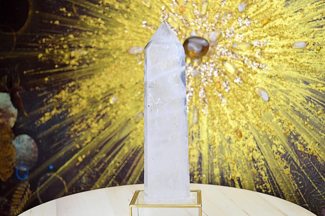 KRIŠTÁĽOVÝ generátor/ obelisk SVETLO NA ZEMI #35 , 20cm