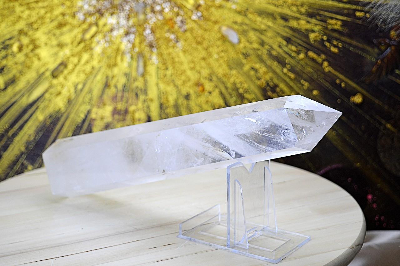 Majstrovský KRIŠTÁĽOVÝ generátor/obelisk ŽIVOTNEJ ENERGIE s dúhou Extra Kvalita 32cm – Obrázok 5