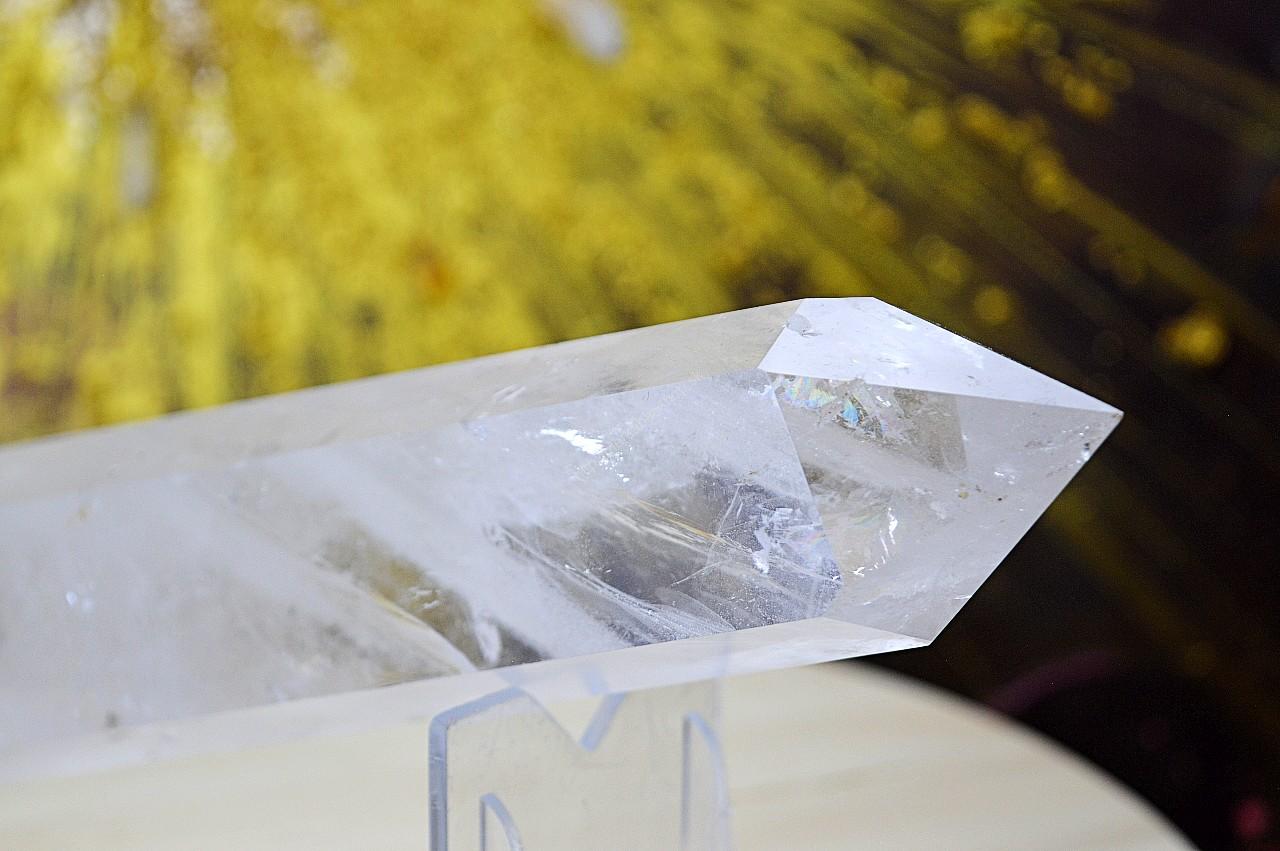 Majstrovský KRIŠTÁĽOVÝ generátor/obelisk ŽIVOTNEJ ENERGIE s dúhou Extra Kvalita 32cm – Obrázok 4