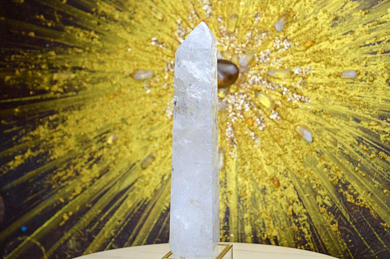 KRIŠTÁĽOVÝ CHANELINGOVÝ generátor/ obelisk Svetlo na Zemi s dúhami #36 Extra Kvalita 1,2kg, 24,5cm – Obrázok 4