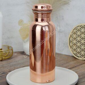 MEDENNÁ FLAŠA na vodu Leštená 700ml