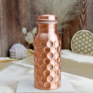 MEDENNÁ FLAŠA na vodu Tepaná 500ml