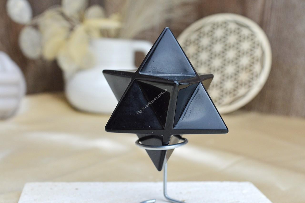 Merkaba z OBSIDIÁNU čierneho 8cm