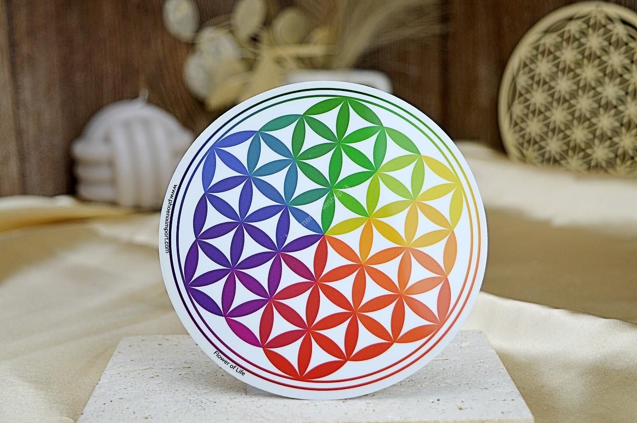 Nálepka Kvet Života 11cm 7-čakier