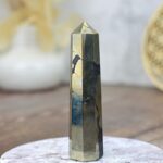 Obelisk Hojnosti, Ochrany, Šťastia a Očisty  PYRIT so ŠUNGITOM #5