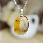 prívesok CITRÍN Ag925 #1 – Hojnosť, Radosť, Šťastie, Zdravé trávenie, Znižuje Strach a Obavy