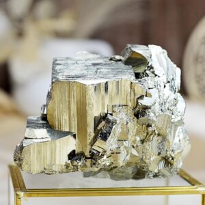 Drúza Hojnosti, Ochrany, Energie a Šťastia z PYRITU s KRIŠTÁĽOM #11 Extra Kvalita