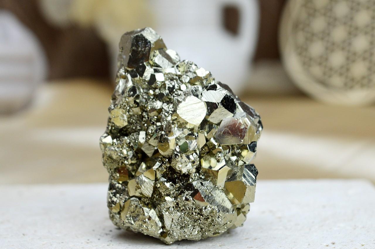 PYRITOVÁ drúza #7 Hojnosť, Šťastie, Ochrana, Manifestácia – Obrázok 2