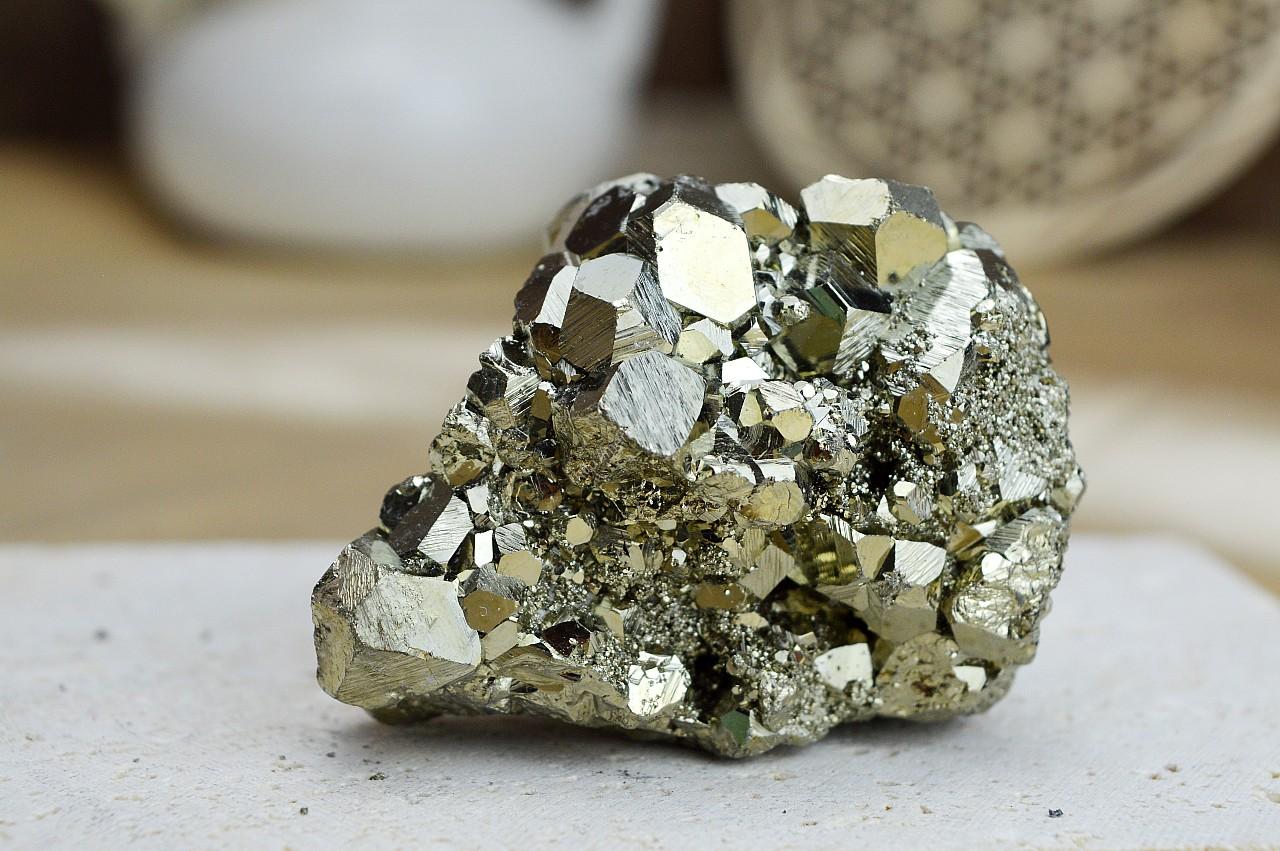 PYRITOVÁ drúza #7 Hojnosť, Šťastie, Ochrana, Manifestácia – Obrázok 3