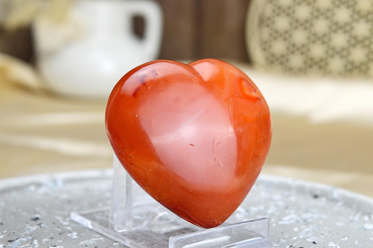 Srdiečko  KARNEOL #1 – Energia, Kreativita, Vitalita, Sebavedomie, Sexuálna túžba