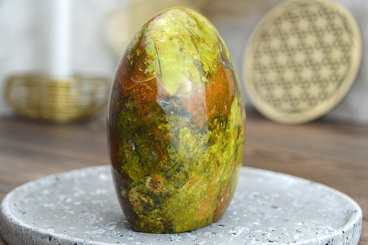 Free Form OPÁL ZELENÝ/Machový #1 - Mladosť, Radosť, Pokoj, Láska, Otvorenosť, Rovnováha – Obrázok 3