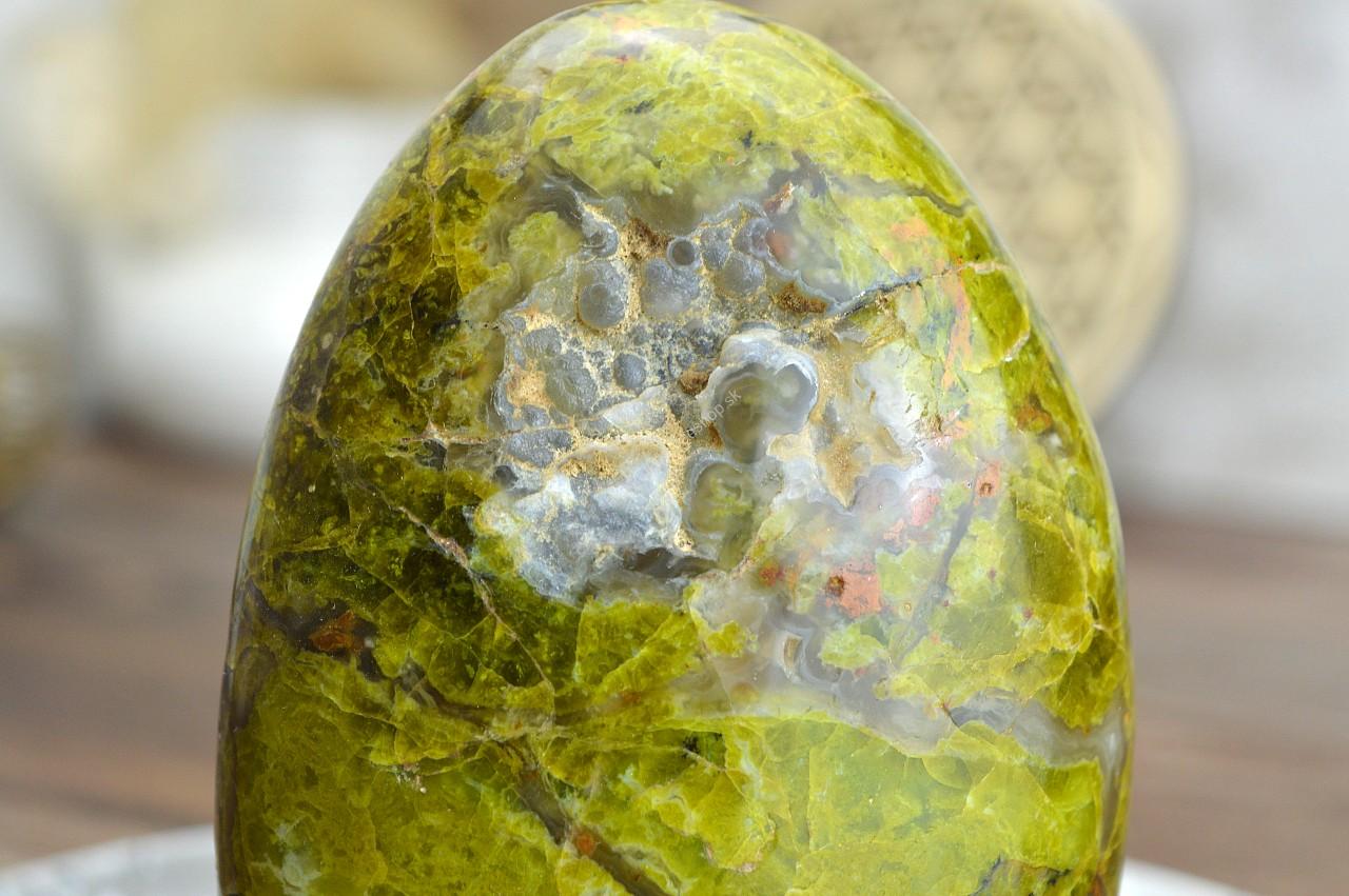 Free Form OPÁL ZELENÝ/Machový #2 -Mladosť, Radosť, Pokoj, Láska, Otvorenosť, Rovnováha – Obrázok 3