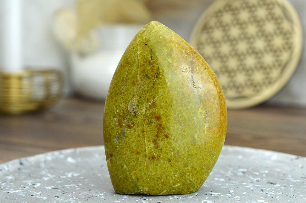 Free Form OPÁL ZELENÝ/Machový #3 - Mladosť, Radosť, Pokoj, Láska, Otvorenosť, Rovnováha – Obrázok 2