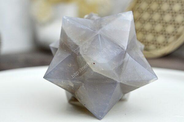 Dvojitá MERKABA ACHÁT ŠEDÝ 7,2 cm - Ochrana, Symbol Rovnováhy a vyššieho Vedomia - Image 3