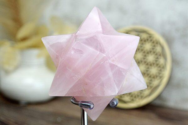 Dvojitá MERKABA z  RUŽENÍNU 8,7 cm - Ochrana, Symbol Rovnováhy a vyššieho Vedomia