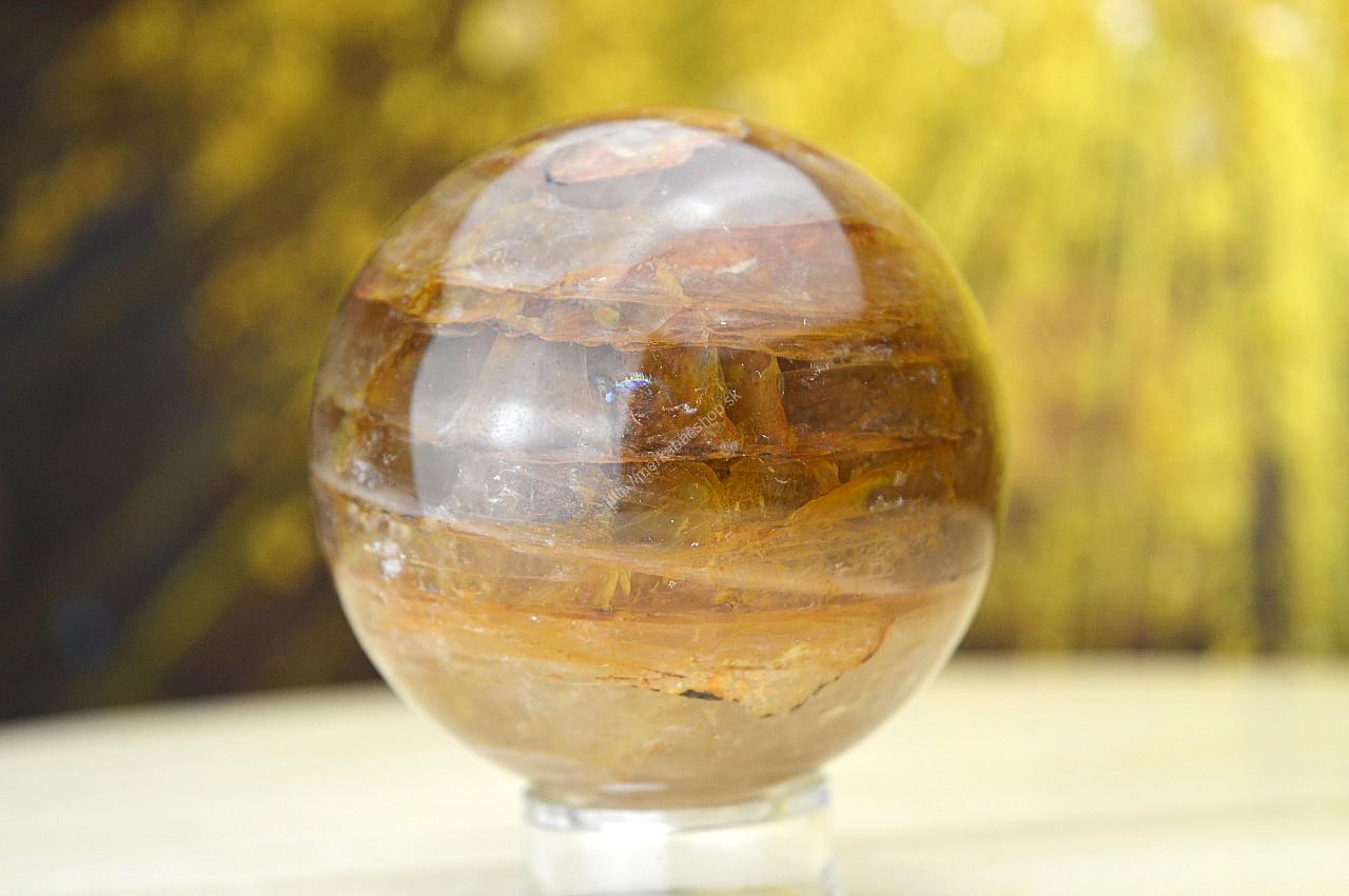 GUĽA KRIŠTÁĽ S HEMATITOM #6,4cm – Harmónia, Energia, Ochrana, Rovnováha, Nové začiatky EXTRA KVALITA – Obrázok 2