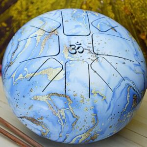 Jazýčkový Bubon ÓM modrý 22cm + paličky+ ochranná taška