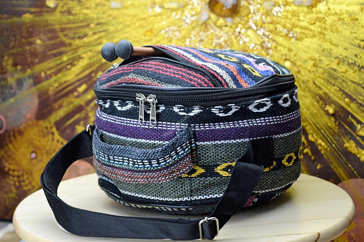 Jazýčkový Bubon ÓM modrý 22cm + paličky+ ochranná taška – Obrázok 4