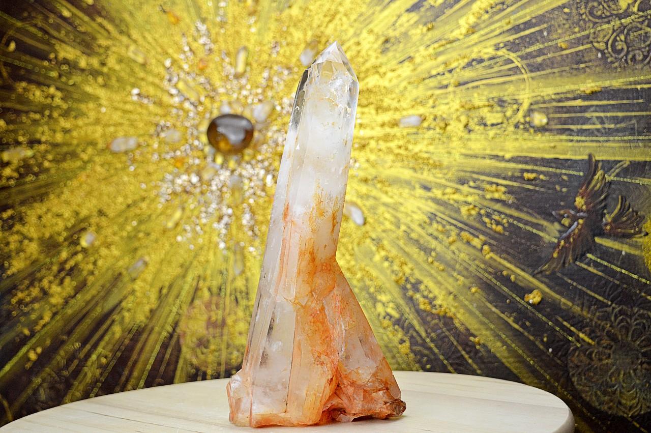 Drúza KRIŠTÁĽ S HEMATITOM CHANELING, FANTÓM #6 - Energia, Ochrana, Rovnováha, Nové začiatky 1,43 kg , 26cm EXTRA KVALITA – Obrázok 4