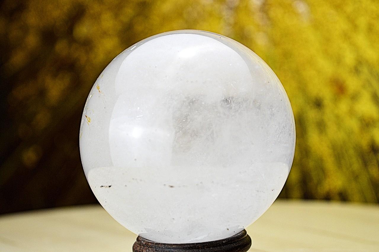 prírodná KRIŠTÁĽOVÁ GUĽA #4 - 8 cm - Harmónia, Svetlo na Zemi, Majster liečiteľ, Manifestovanie, Sila, Energia – Obrázok 3