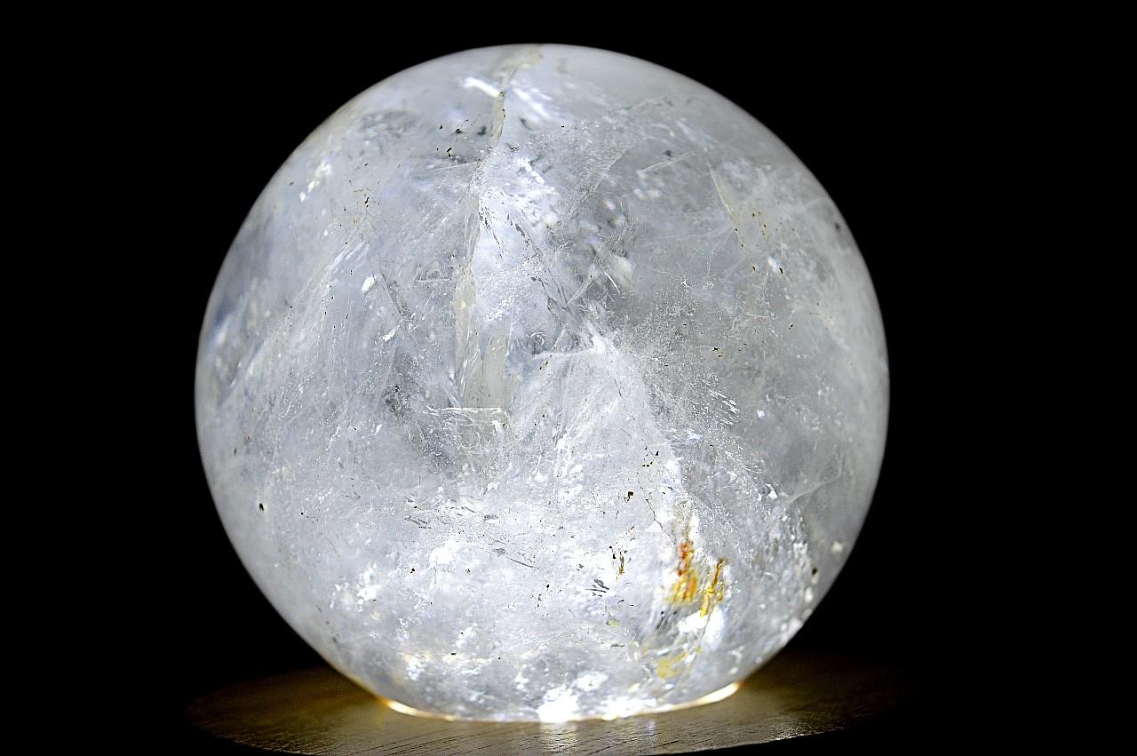 prírodná KRIŠTÁĽOVÁ GUĽA #5 - 6,4 cm - Harmónia, Svetlo na Zemi, Majster liečiteľ, Manifestovanie, Sila, Energia EXTRA KVALITA