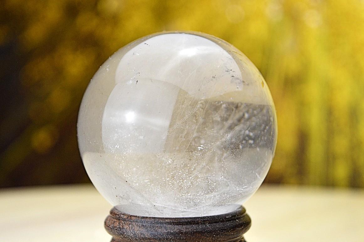 prírodná KRIŠTÁĽOVÁ GUĽA #6 - 5,8 cm - Harmónia, Svetlo na Zemi, Majster liečiteľ, Manifestovanie, Sila, Energia EXTRA KVALITA – Obrázok 3