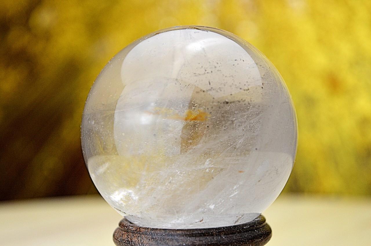 prírodná KRIŠTÁĽOVÁ GUĽA #6 - 5,8 cm - Harmónia, Svetlo na Zemi, Majster liečiteľ, Manifestovanie, Sila, Energia EXTRA KVALITA – Obrázok 2